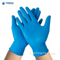 Gants jetables en nitrile sans nitrile en poudre à usage médical